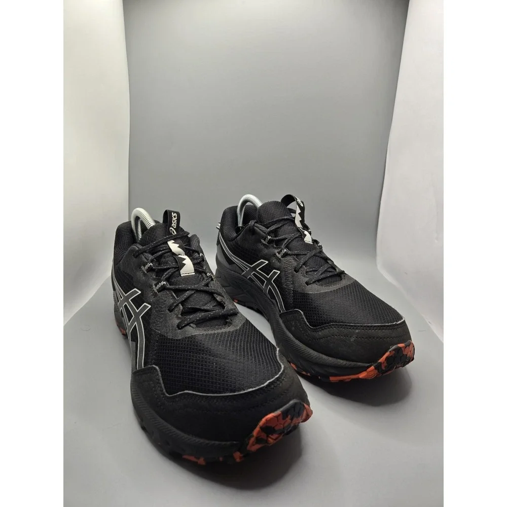 ASICS GEL-Venture 9 Trail Running Shoes Black Orange Men's Size 10 1011B967